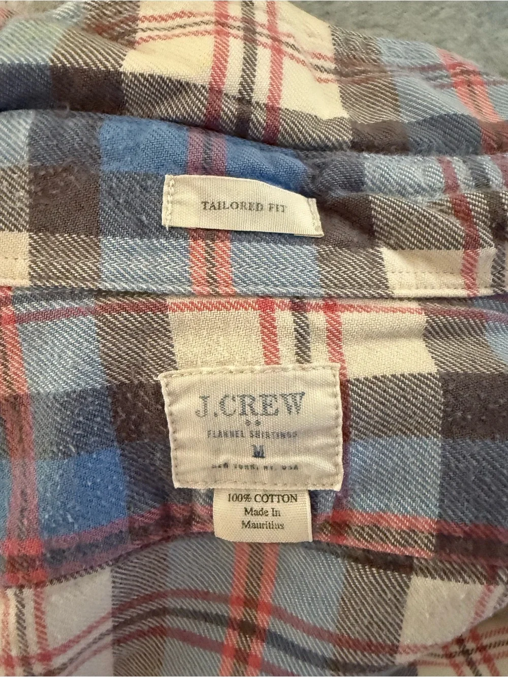 J. Crew lightweight plaid